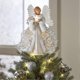thumbnail image 2 of Christmas Tree Topper with Light 2D Acrylic Angel Reusable Xmas Tree Top Decor Festival Party Ornament, 2 of 3