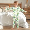 thumbnail image 6 of Dailycode Cotton Pajama Set Snug Fit Long Sleeve Top and Pants for 18M-8Y Dinosaur and Kiwi Fruits, 6 of 7