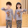 thumbnail image 1 of Conjunto de pijama de algodón para niños y niñas, ropa de dormir de manga larga, para otoño, 2, 4, 6, 8 y 10 años, 1 of 4