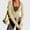 Beige, variant on Long Sleeve Wrap Top Self Tie Yoga Women Dance Workout Active Blouses