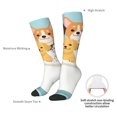 thumbnail image 4 of Naloa Cute Dog In Bathtub Thigh High Socks Extra Long Stretchy Sock Women Over Knee High Opaque Stocking Daily Wear, 4 of 6