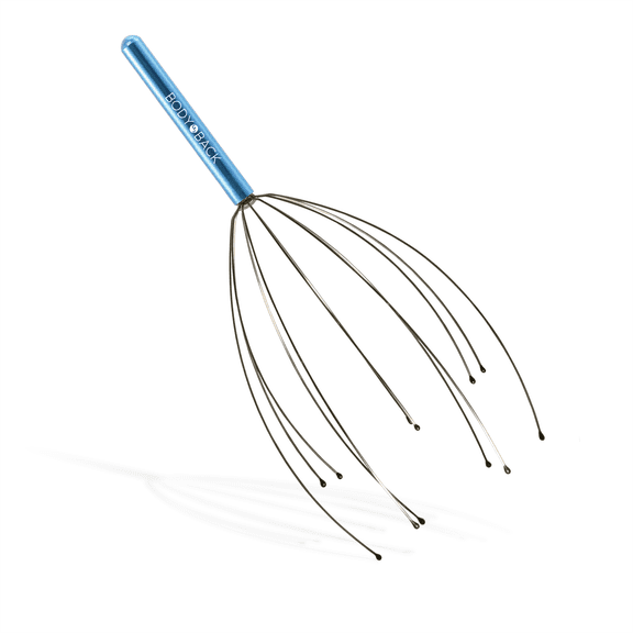The Body Back Company Scalp Massager, Head Scratcher, Manual Massager for Stress Relief (Blue)