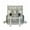 Gray, variant on Clear Transparent Backpack with Reinforced Shoulder Straps, See-Through Bookbag with Front Accessory Pocket, Heavy Duty Clear Bag for School Security Check Stadium Sporting Events Daily Outdoor Use
