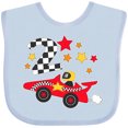 thumbnail image 3 of Inktastic Happy 2nd Birthday Red Racing Car Boys or Girls Baby Bib, 3 of 4