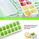 thumbnail image 4 of 2 ice cube trays made of silicone with lid, 14 compartments with removable spill lid, ice cube shape, 4 of 4