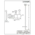 thumbnail image 6 of Westbrass 20" Flat Head Toilet Supply Kit with Round Handle 1/4-Turn Angle Stop, Polished Chrome, 6 of 8