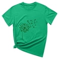 thumbnail image 2 of T-shirts de la Saint-Patrick pour Femmes, Col Rond, Manches Courtes, Imprimé Arbre de Noël, 2 of 4