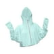 thumbnail image 2 of Camisa de protección solar con capucha para mujer, chaqueta de senderismo, ropa de protección solar de verano, cierre de cremallera Verde, 2 of 9