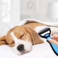 thumbnail image 6 of Deshedding Dog Brush Pet Hair Removal Tool Undercoat Rake for Dogs & Cats, Extra-Wide Dog Grooming Brush & Deshedder Comb for Long Hair, 6 of 8
