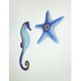 thumbnail image 2 of Mayrich Blue Metal Seahorse Starfish Wall Hanging Sculpture Coastal Beach Home Decor Set Mayrich 34123 34913, 2 of 3