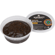 Ashanti Naturals- 100% Natural and Pure Creamy African Black Soap - 8 oz.