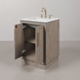 thumbnail image 5 of Water Creation 24" Wood Single Bathroom Vanity in Gray Oak and Gold, 5 of 10