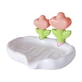 thumbnail image 2 of Summer Savings Up to 50% Soap Dishes for Bar Soap, InsCrazy Cute Flower Soap Tray Decorative Bathroom Organizer for Bar Soap Strong Plastic Material Storage Dish for Sink Or Counter, 2 of 6