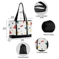 thumbnail image 2 of FORMRS Canvas Laptop Tote Bag for Women with 15.6" Computer Compartments Shoulder Handbag, Retro Shapes, 2 of 7