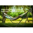 thumbnail image 5 of Juiluna Heavy-Duty Steel Hammock Stand, 130 * 40 * 51in for 2 People, Portable Design,for 9.5 to 14 ft Hammocks, Ideal for Outdoor Balconies, Porches, Patios, Decks and Backyards., 5 of 7