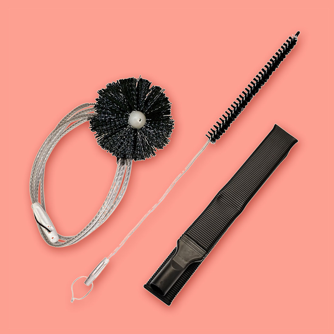 TV Direct Dryer Vent Cleaning Kit with Vacuum Attachment and Brush Set, 3 Piece