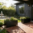 thumbnail image 5 of Raised Garden Bed, Elevated Metal Planter Box with Butterfly-Shaped Trellis,Black, 5 of 14