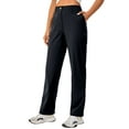 thumbnail image 4 of Little Donkey Andy Women's Golf Pants Stretch Quick Dry Business Casual Slacks with Pockets, Deep Black XS, 4 of 6