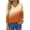 1 Gradient Orange, variant on V Neck T Shirts for Women 3/4 Sleeve Tunic Tops Dressy Casual Blouses Boho Basics Tee Summer Fall Clothes
