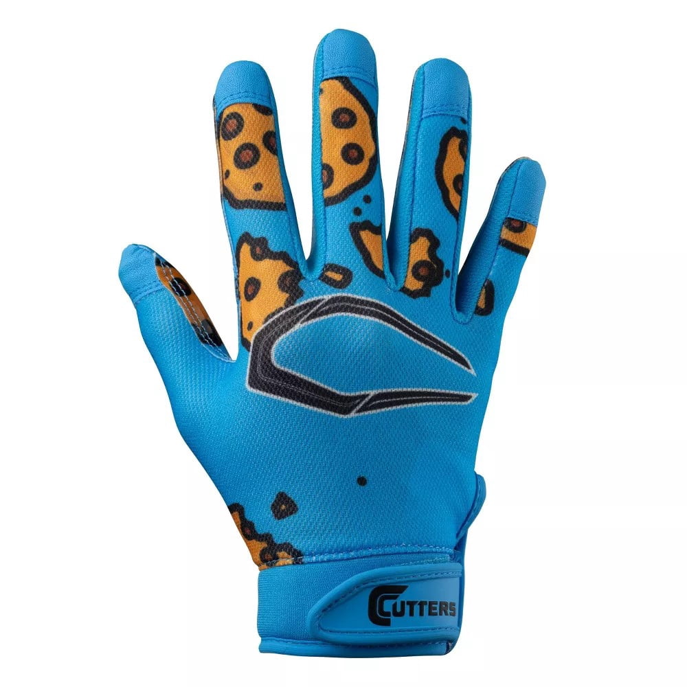 Cutters, Game Day Football Receiver Gloves, Youth, S/M, Feed Me