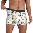 thumbnail image 3 of Men's Boxer Briefs, hockey skates stick puck helmet Soft Comfy Mens Underwear Boxer Briefs Breathable With Widen Waist, 3 of 7