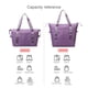 thumbnail image 2 of Bolsa De Ejercicios Bolsa de fitness para mujer Bolsa de deporte Oxford de gran capacidad para viajes y natación (púrpura) Tmvgtek Para Estrenar, 2 of 9