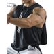 thumbnail image 3 of Sunloudy Chaleco deportivo de verano para hombre, camiseta sin mangas de secado rápido con cuello redondo y estampado de letras para hombres, M/L/XL/XXL/XXXL Sunloudy  moda, 3 of 7