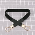 thumbnail image 4 of HOOWIFFY Adjustable Belts for Women Black Canvas 1Pack Party Wear, 4 of 8