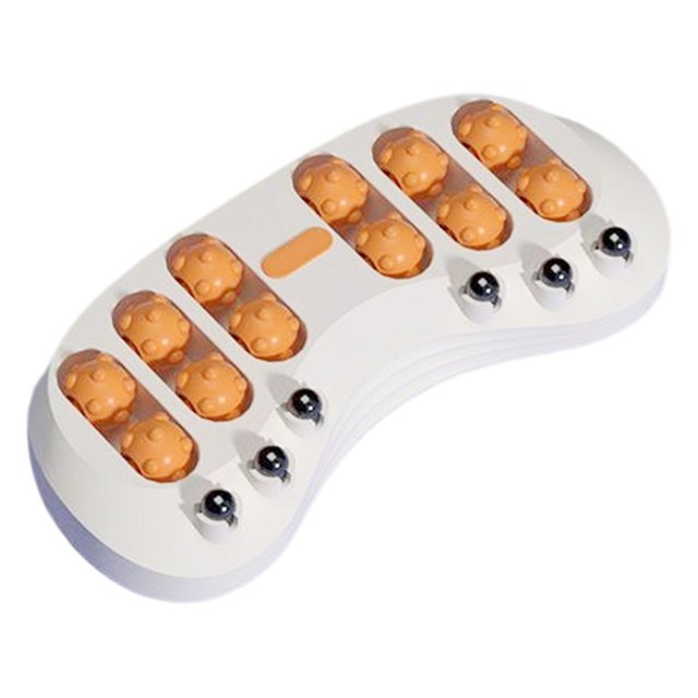 Masajeador portátil de rodillos para pies: diseño de doble rodillo, alivia la fascitis plantar, 3 modos de masaje, material PP, mejora la circulación, 300 g