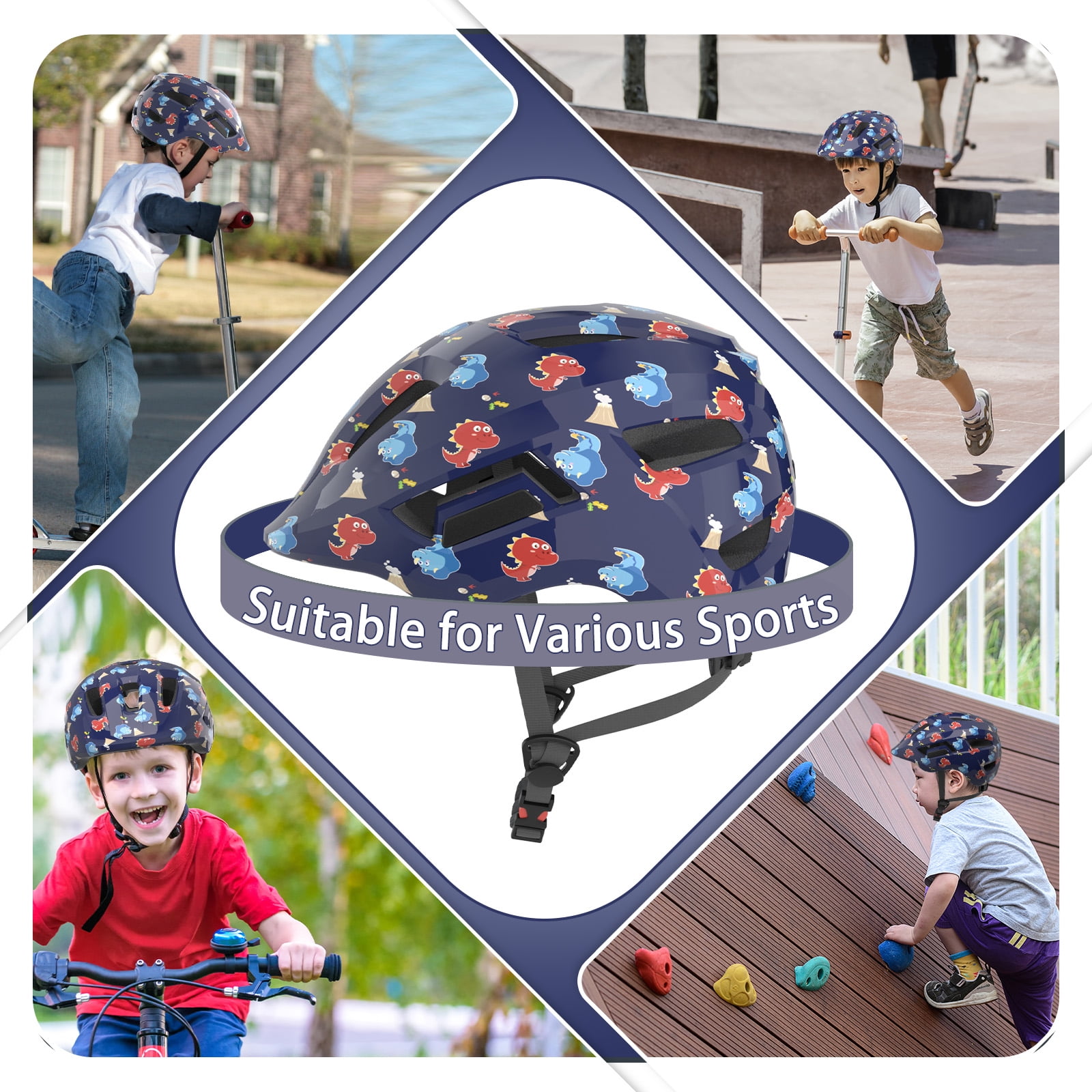 GLAF Baby Bike Helmet Toddler Helmets for 1 Year Old and Up Infant Girls Boys Multi Sport Adjustable for Scooter Bicycle Kids Youth Child Skateboard Safety Cycling