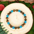 thumbnail image 6 of JUSIP Vintage Boho Tiger Eye Stone Bracelet - Natural Beaded Wealth Symbol For Abundance & Prosperity, August Birthstone, Daily & Gift Occasions, Halloween Holiday - Fits All Seasons, 6 of 7