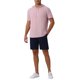 thumbnail image 2 of Sudadera con capucha INSPIRE CHIC para hombres, camiseta de manga corta, pullover atlético, camiseta con capucha y cordón, S Rosa, 2 of 5