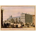 thumbnail image 2 of Visscher 24x18 White Modern Wood Framed Museum Art Print Titled - Palace Rome Italy Picture - Visscher 1681, 2 of 4