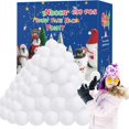 thumbnail image 1 of Juguete de nieve artificial suave Snow Fake Balls Homiar, paquete de 100 unidades, 1 of 7