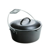 5 Qt. Cast Iron Camping Dutch Oven with Bail Handle