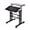 Black, variant on Soges 2-Tier Computer Desk with Wheels Height Adjustable Sit to Stand Desk Home Snack Side Table with Castors Mobile Standing Desk, Black