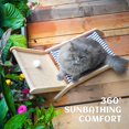 thumbnail image 4 of Beach Chair Cat Hammock, Elevated Cat Beds for Indoor Cats, Original Cozy Lounger with Sisal Scratcher and Toy Ball, 4 of 12