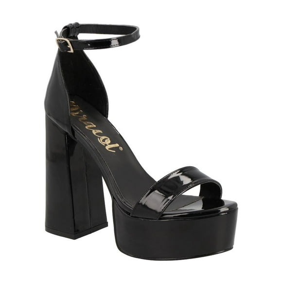 Zapatillas Mujer Plataformas Charol Miracol by Mama Lola negro 25