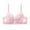 Pink, variant on GPOECD Womens Lace Bra Gathered Straps Cup Underwear Comfort Everyday Wear Wireless Bras for Women,,100D
