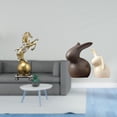 thumbnail image 2 of Juego De Estatuas Modernas De Caballo De Resina Y Conejo De Porcelana Para Centro De Mesa, Estante, Sala De Estar, Oficina, Mueble De TV, Jardín, Decoración De Pascua., 2 of 8