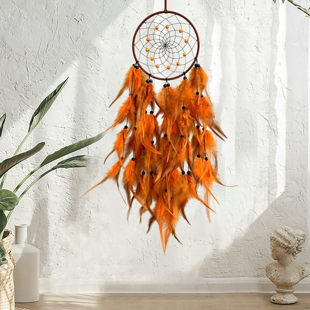 Atrapasueños Multicolor Árbol de La Vida Tejido - Decoración de Pared de 73 Cm con Plumas para Sala de Estar, Dormitorio U Oficina - Poliéster Hecho a Mano, Estilo Boho