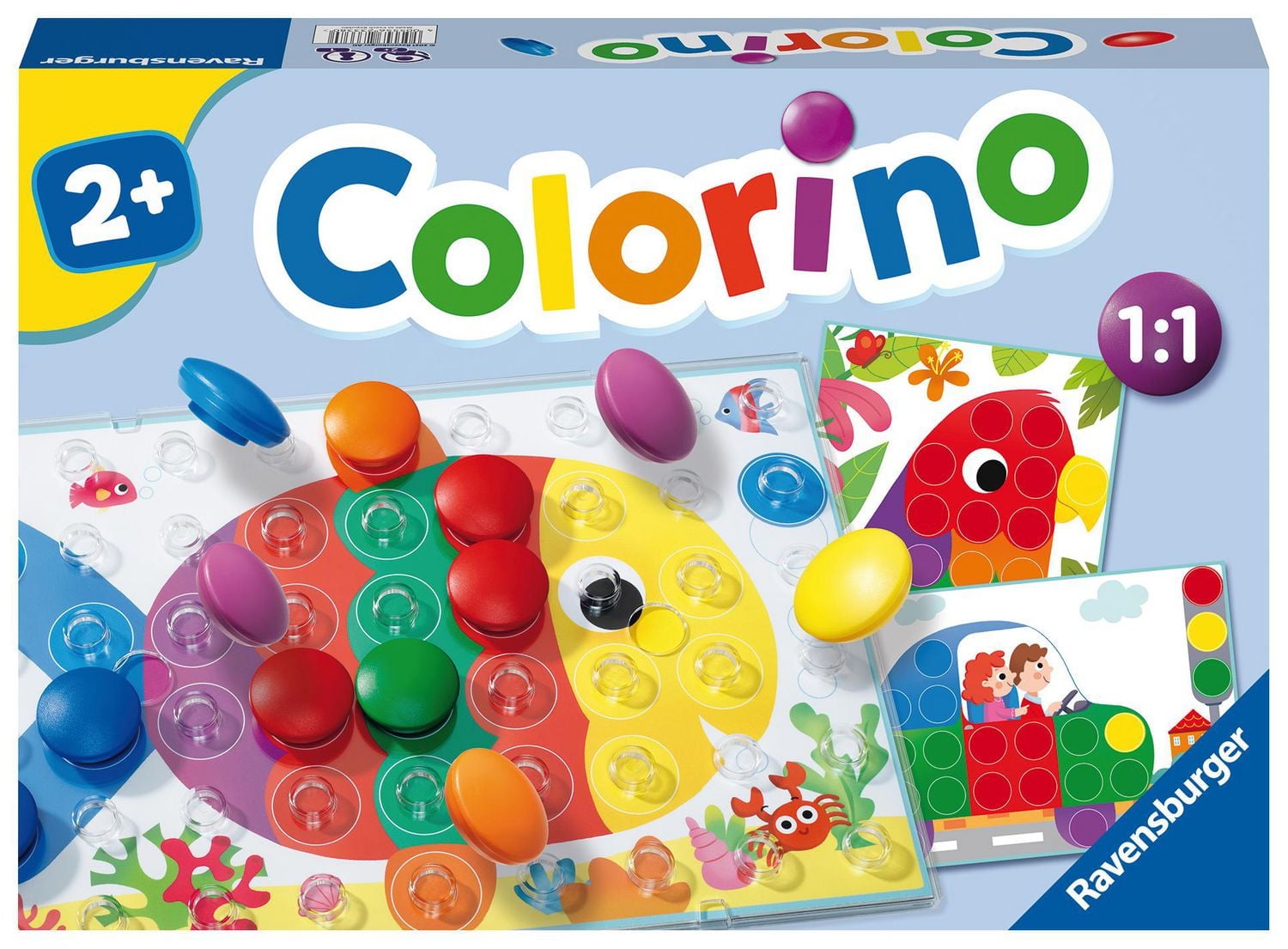 Ravensburger - Colorino Board Game, Educational Game