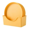thumbnail image 2 of 6-inch Spit Bone Dish Set - Reusable  Easy to Clean Fruit Plate with Storage Base  Ideal for Daily Use, 2 of 8