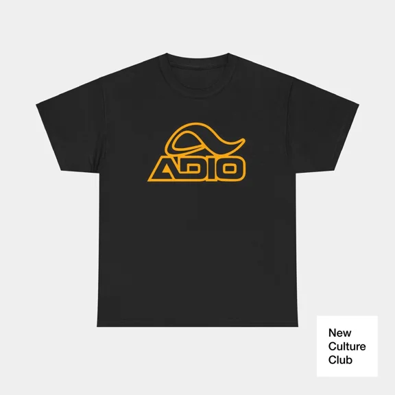 Adio Footwear Gold Skate Skateboarding 90s Retro Vintage Design T Shirt Tee