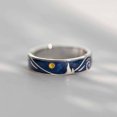 thumbnail image 3 of Jumpingount Anillo abierto de cielo nocturno para hombre y mujer, adorno de mano de estilo Simple y elegante, decoraciones de joyería, anillos Ropa, zapatos y accesorios Miscelánea para los hombres, 3 of 6