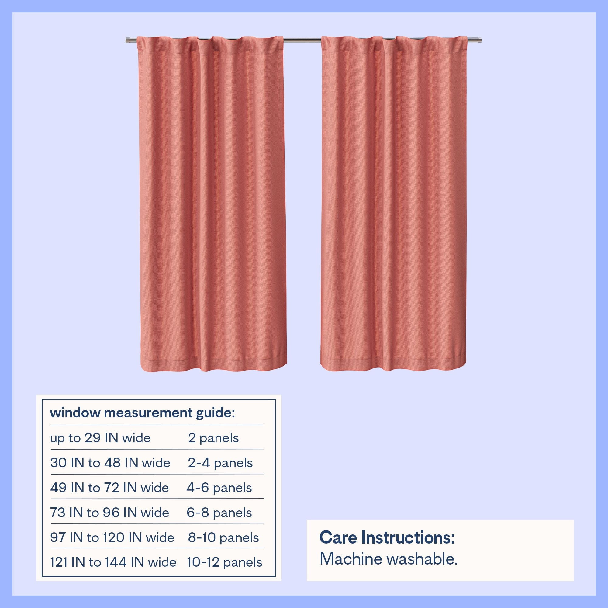 Mainstays Kids Pink Solid Blackout Rod Pocket with Back Tabs Curtain Panel Pair, Set of 2, 30" W x 63" L