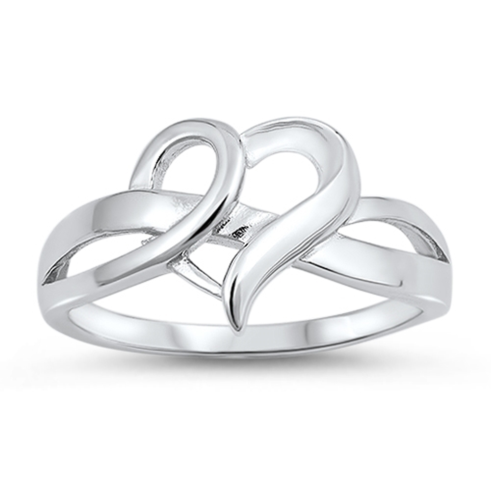 Oval Ring New .925 Sterling Silver Infinity Knot Band