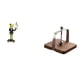 thumbnail image 1 of Estatua de rana de camarero, figura de escritorio, servilletero, soporte de papel, organizador de mesa, resina, madera de nogal, material adecuado par, 1 of 8