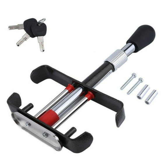 Yuventoo Auto Parts Brake Pedal Lock, Anti Theft Car Device Brake Clutch Lock, Universal Car Lock Security Protection for Truck/Auto/SUV/Van, with 3 Keys