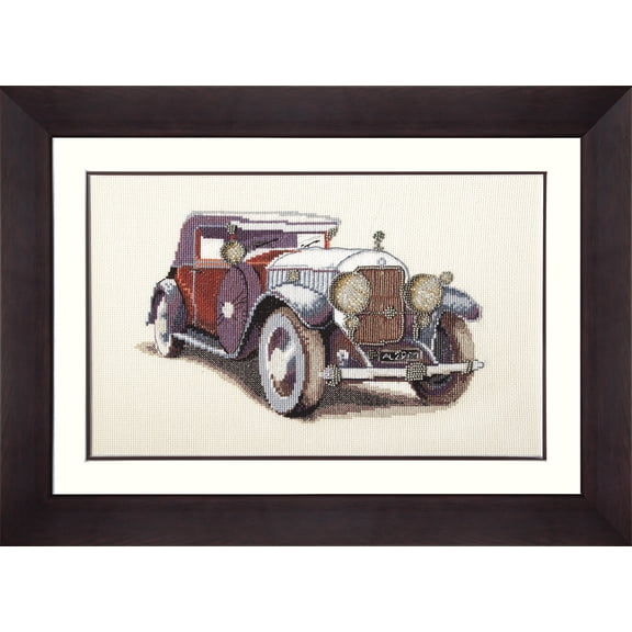 Mixed technique stitch kit M-95C "Auto Skoda 1933"